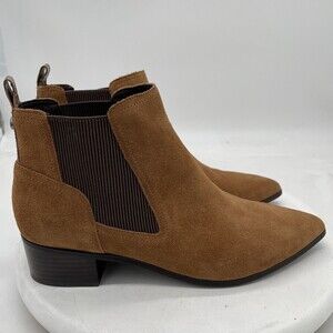 Donald Pliner Gerri Leather & Suede Bootie Women's Size 10 Brown